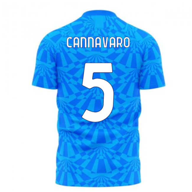 Napoli 1990s Home Concept Football Kit (Libero) (CANNAVARO 5)-Vantage Point Soccer