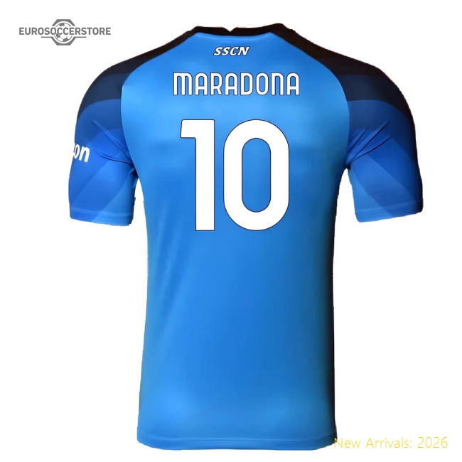 Napoli 2022-23 Player Issue Home Shirt (3XL) (Maradona 10) (Excellent)-Vantage Point Soccer