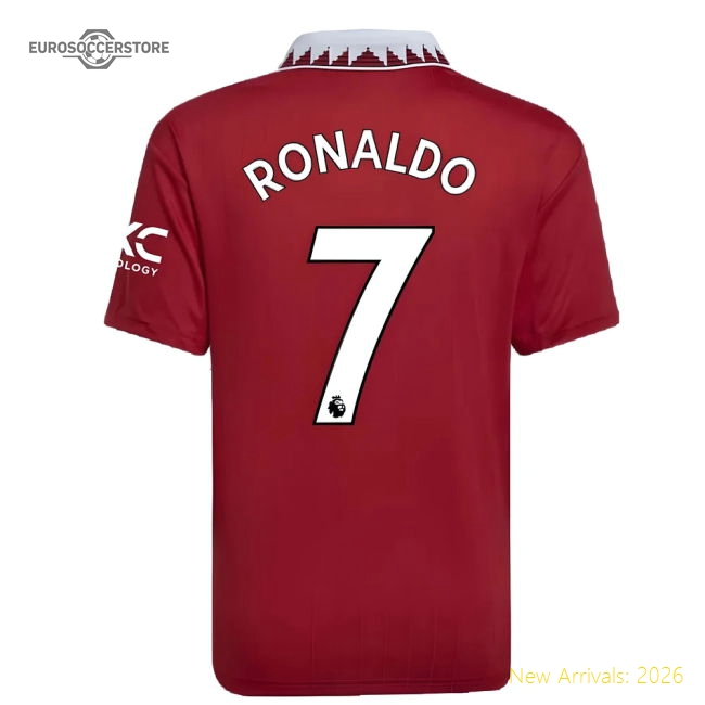 2022-2023 Man Utd Home Shirt (Kids) (RONALDO 7)-Football Jersey Hub