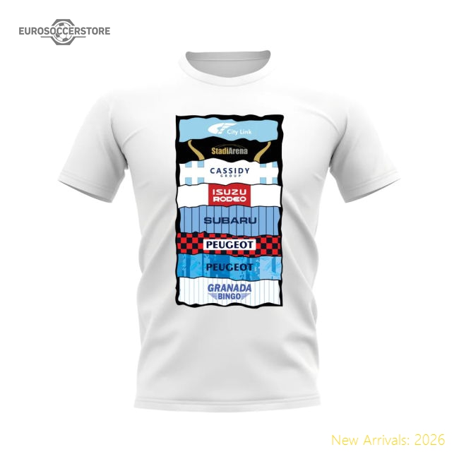 Coventry Shirt Sponsor History T-shirt (White)-Vantage Point Soccer