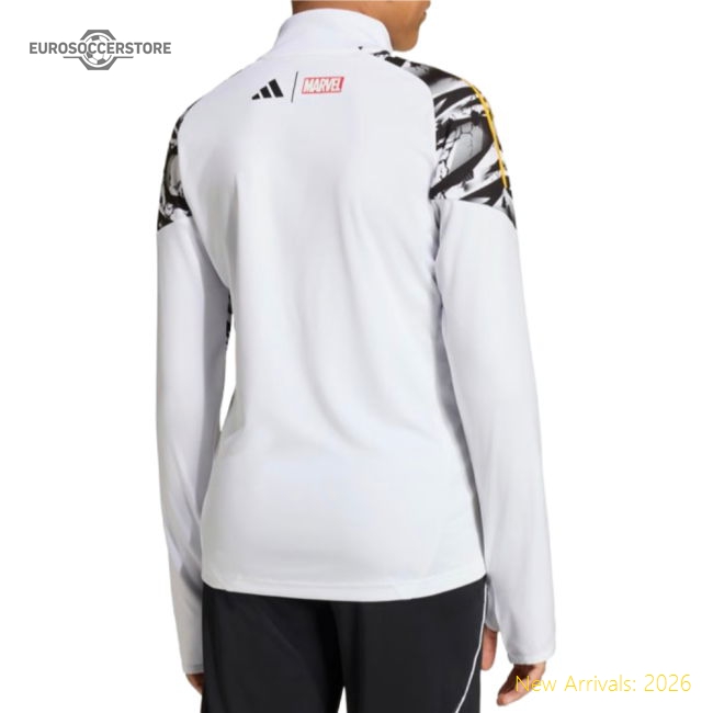 2025-2026 Real Madrid Training Top (White) - Kids-BuySoccerJersey Hub