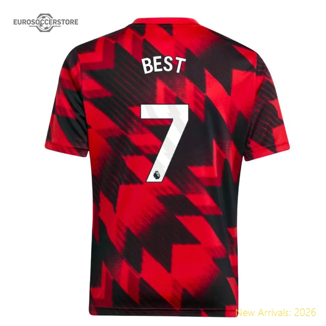 2025-2026 Man Utd Pre-Match Shirt (Red) - Kids (Best 7)-Football Jersey Hub