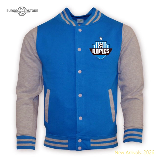Napoli College Baseball Jacket (sky Blue)-Vantage Point Soccer