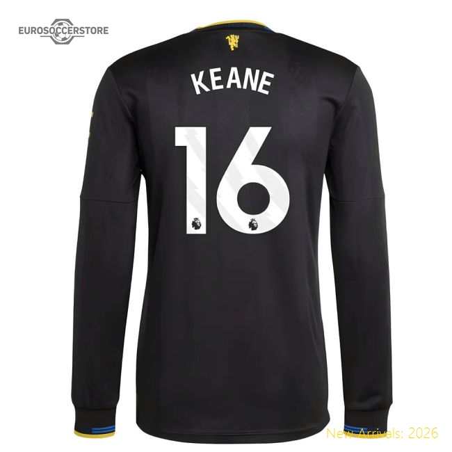 2025-2026 Man Utd Authentic Long Sleeve Third Shirt (Keane 16)-Football Jersey Hub