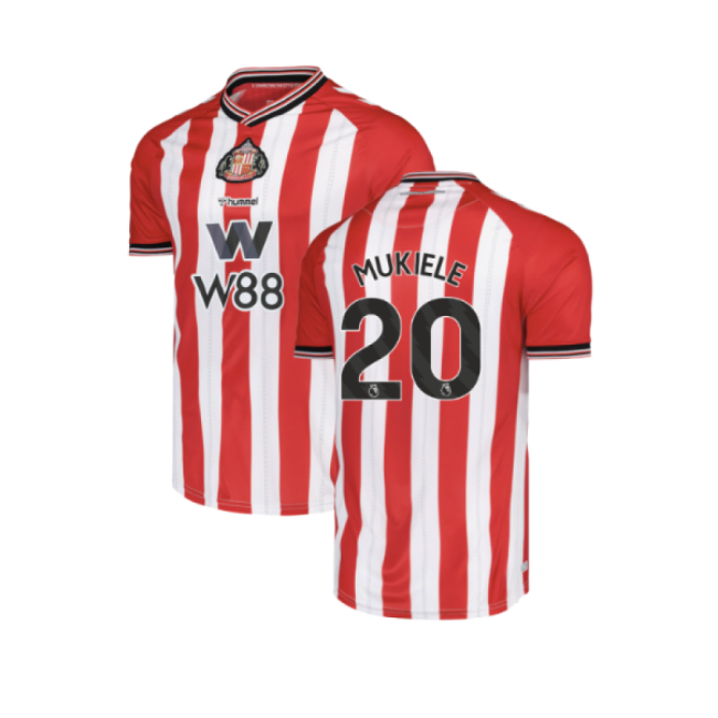 2025-2026 Sunderland Home Shirt (Mukiele 20)-Football Shirts Shop