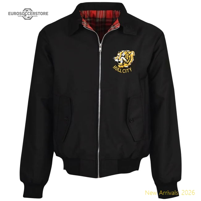 Hull City Black Harrington Jacket-Vantage Point Soccer