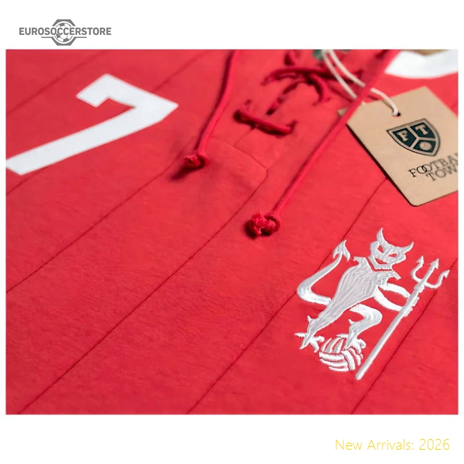 Manchester Ronaldo Retro Shirt with Laces The Devil-Football Jersey Hub