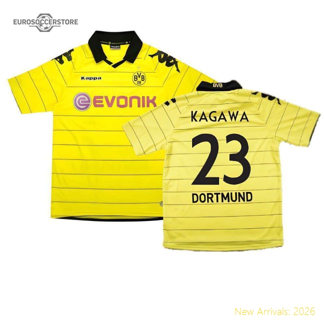 Borussia Dortmund 2010-11 Home Shirt ((Excellent) M) (Kagawa 23)-Football Jersey Hub
