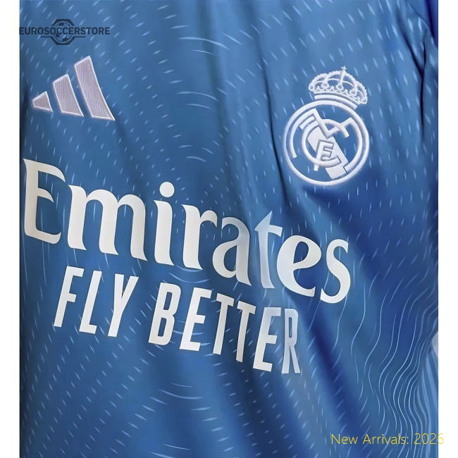 2025-2026 Real Madrid Home Goalkeeper Shirt (Blue) - Kids-BuySoccerJersey Hub
