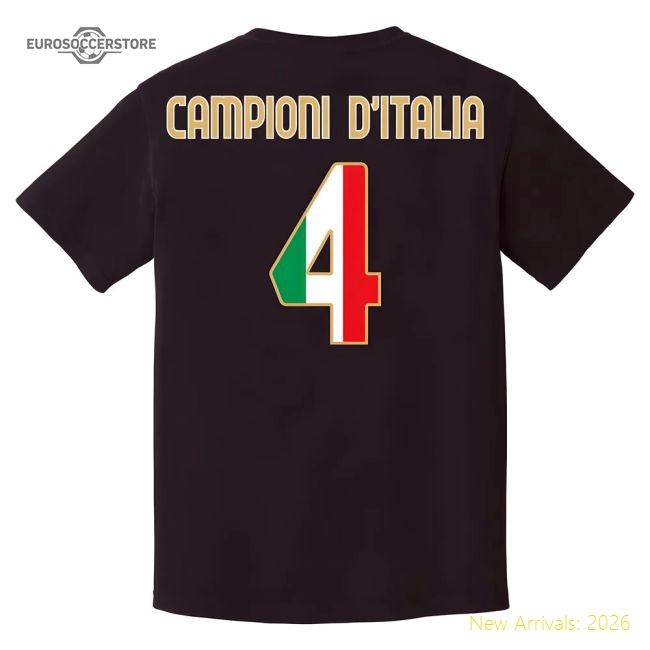Napoli Campioni T-Shirt (Black)-Vantage Point Soccer