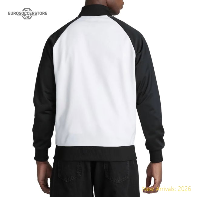 Man Utd 1999 Away Inspired Retro Track Jacket (White)-Football Jersey Hub