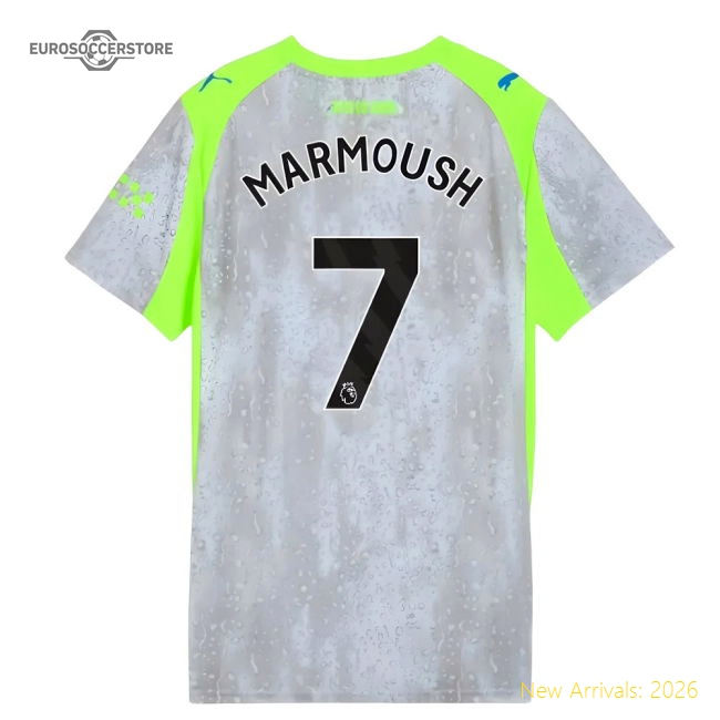 2025-2026 Man City Third Shirt (Womens) (Marmoush 7)-Football Jersey Hub