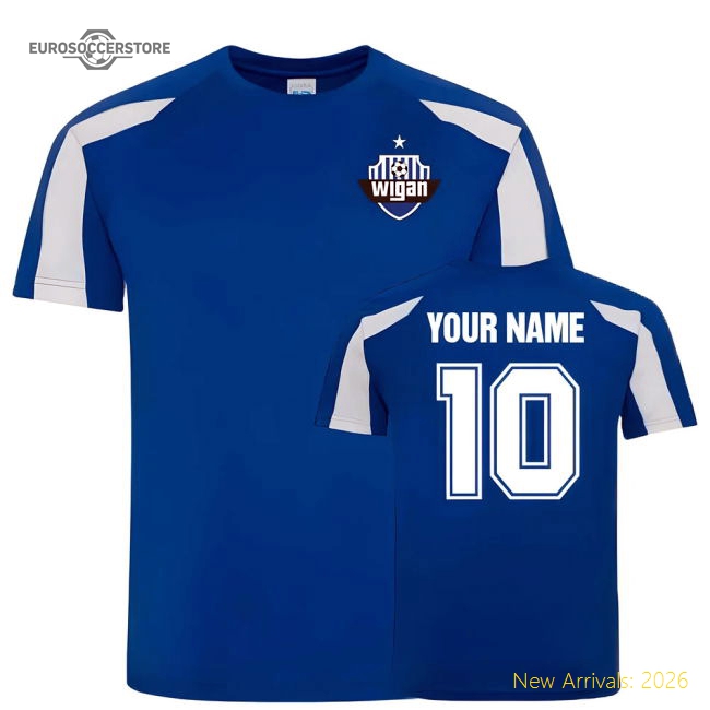 Your Name Wigan Sports Training Jersey (Blue)-Vantage Point Soccer