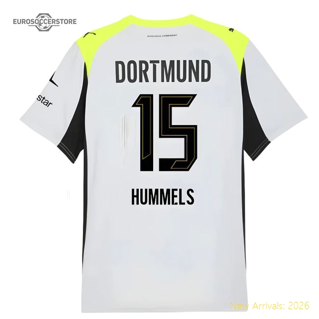 2025-2026 Borussia Dortmund Away Shirt (Hummels 15)-Football Jersey Hub
