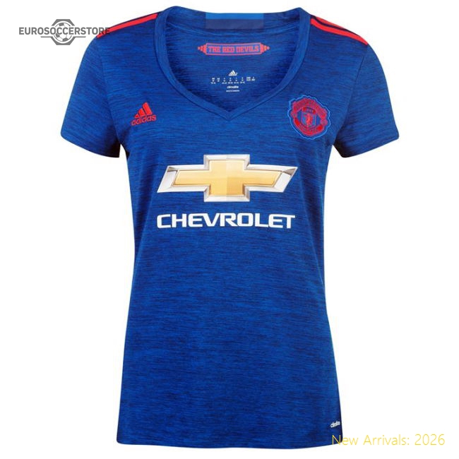 2015-2016 Man Utd Away Shirt (Womens) (Your Name)-Football Jersey Hub