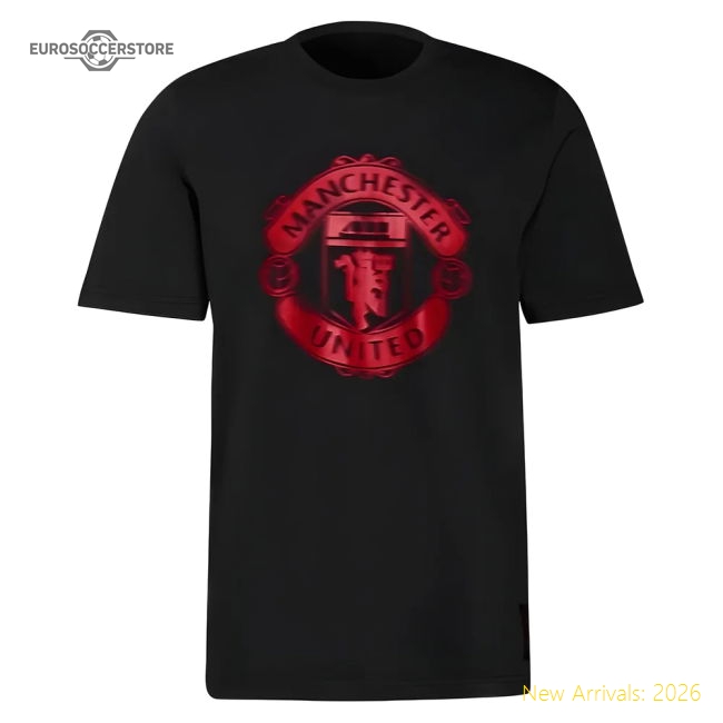 Man Utd 2021-2022 Tee (Black)-Football Jersey Hub