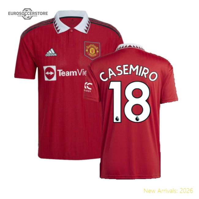 2022-2023 Man Utd Home Shirt (CASEMIRO 18)-Football Jersey Hub