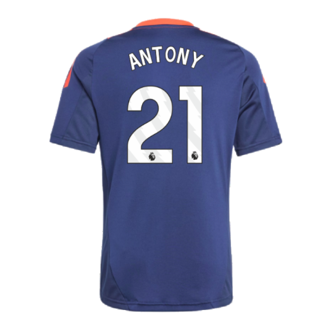 2024-2025 Man Utd Training Jersey (Night Indigo) - Kids (Antony 21)-Football Jersey Hub