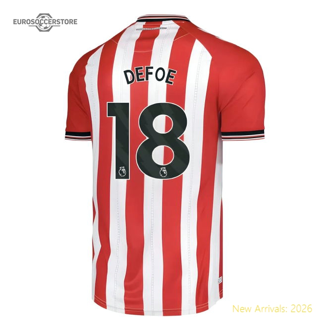 2025-2026 Sunderland Home Shirt (Defoe 18)-Football Shirts Shop