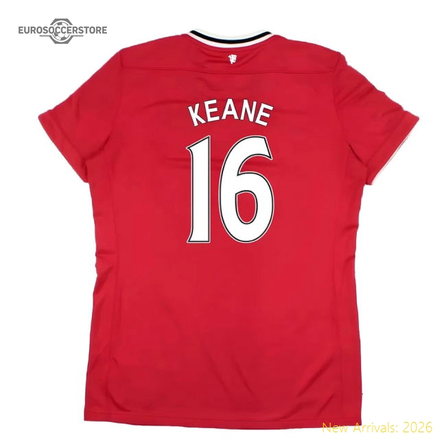 Manchester United 2011-12 Home Shirt (Women\'s) ((Very Good) M) (KEANE 16)-Football Jersey Hub