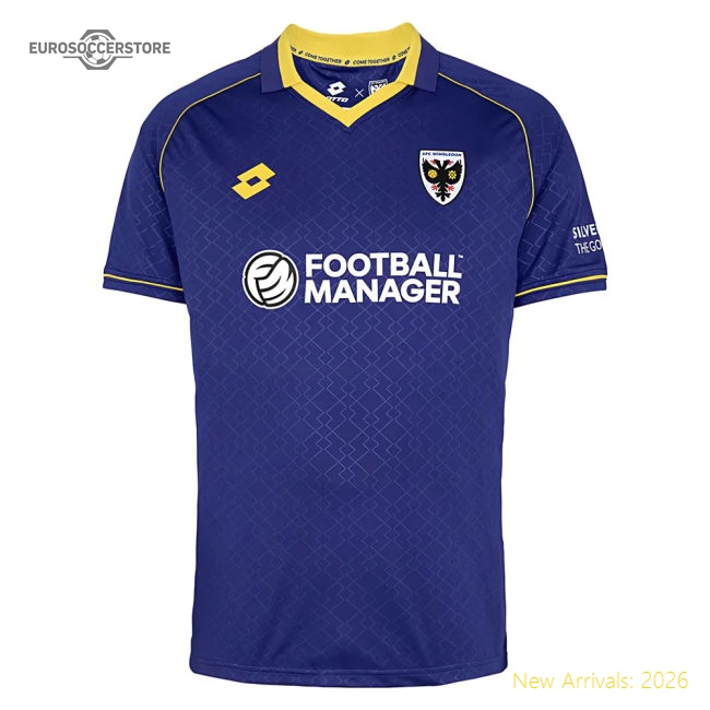 Non-League 2025-2026 Home Kit Wimbledon (Your Name) Match Kit (Kids)-Jersey Chest: 2026 World Cup Soccer Kits