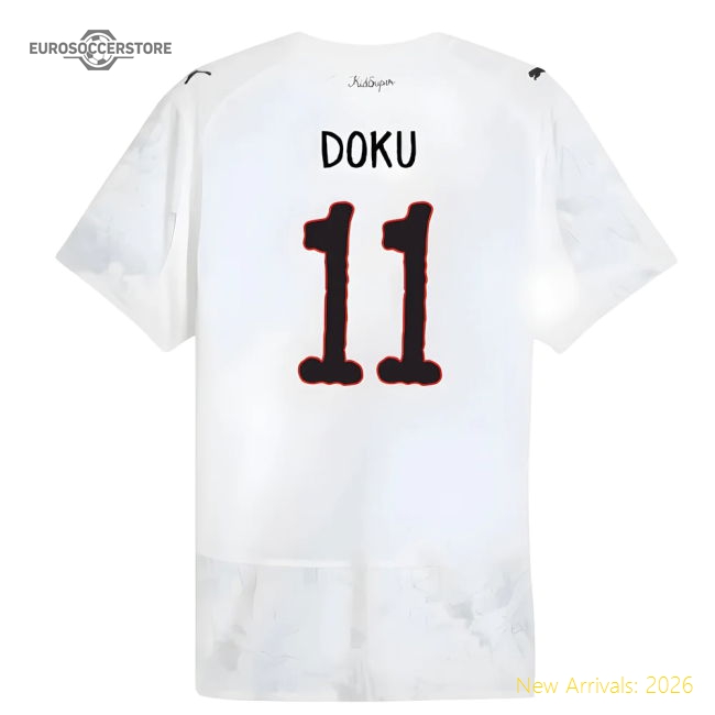 2025-2026 KIDSUPER x Manchester City CWC Authentic Shirt (White) (Doku 11)-Football Shirts Shop