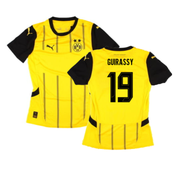 Borussia Dortmund 2024-2025 Home Gear Football Shirt (Ladies)-Jersey Chest: 2026 World Cup Soccer Kits