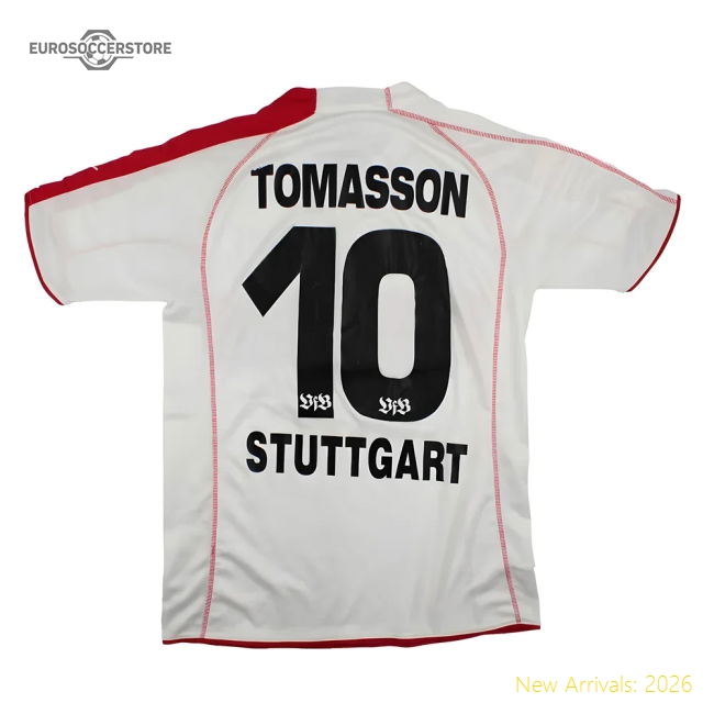 VFB Stuttgart 2005-06 Home Shirt (L) Tomasson #10 (Good)-ly44