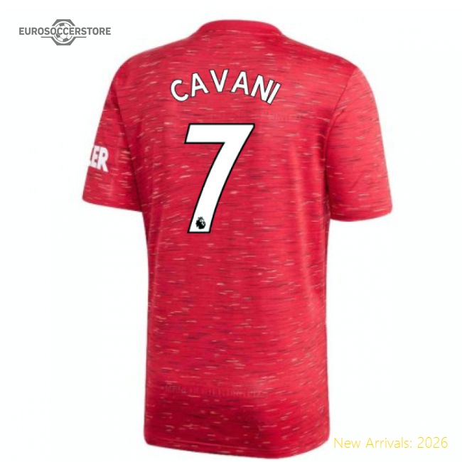 2020-2021 Man Utd Adidas Home Football Shirt (Kids) (CAVANI 7)-Football Jersey Hub