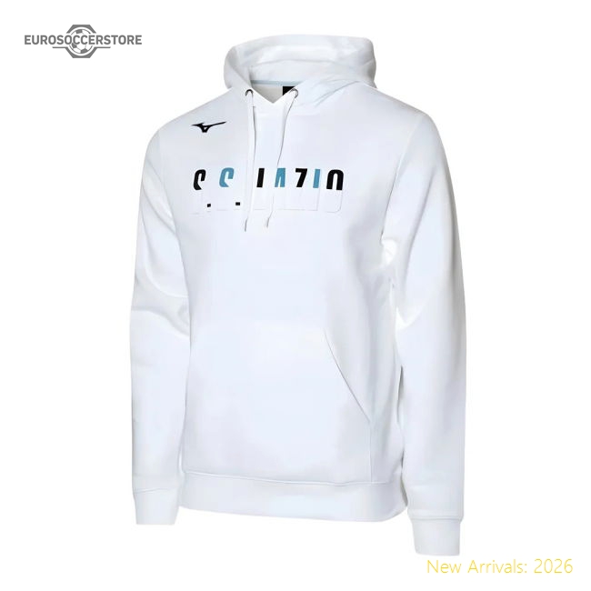 2024-2025 Lazio Over The Head Hoodie (White)-Vantage Point Soccer