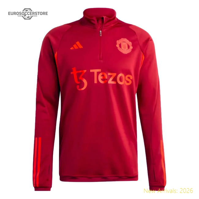 2023-2024 Man Utd EU Training Top (Burgundy)-Football Jersey Hub