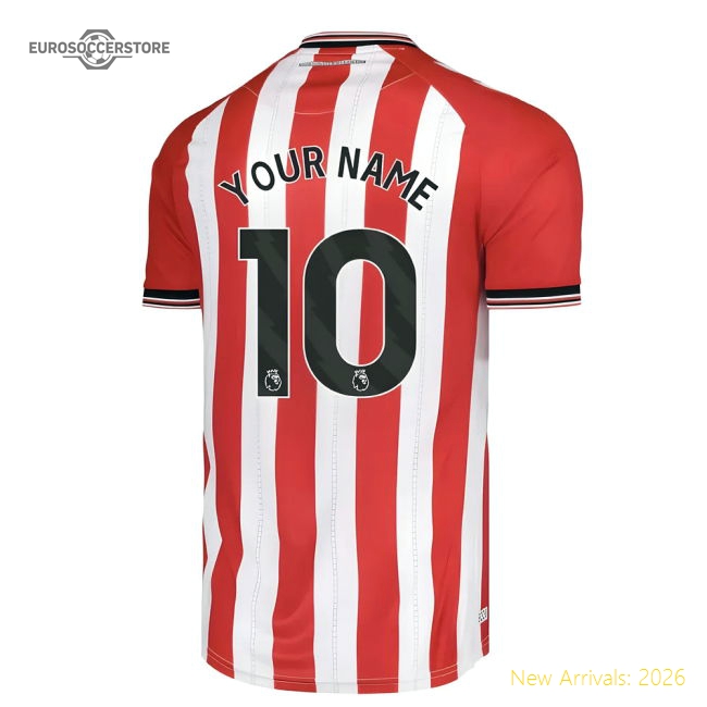2025-2026 Sunderland Home Shirt (Your Name)-Football Shirts Shop