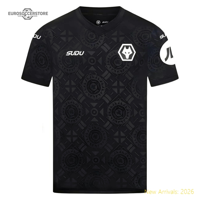 2025-2026 Wolves Goalkeeper Home Shirt (Black) - Kids-Vantage Point Soccer