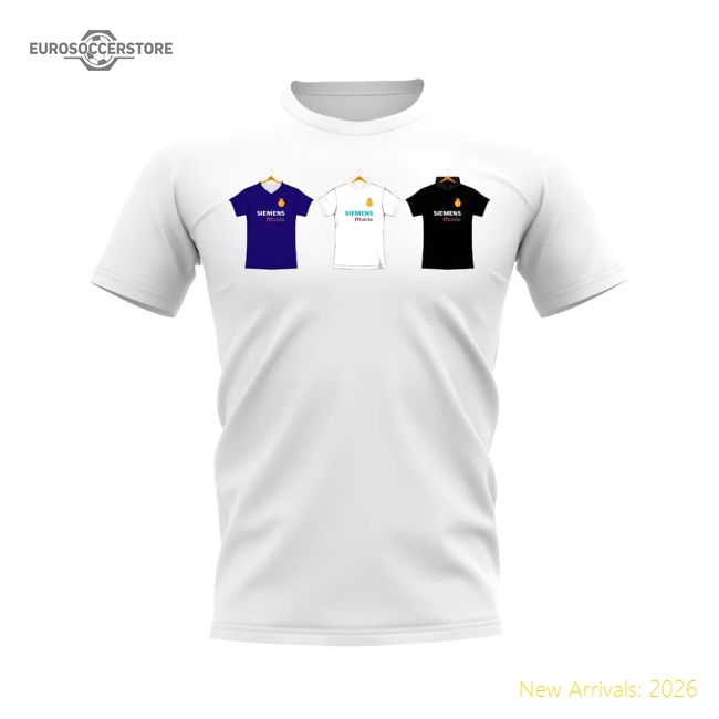 Real Madrid 2002-2003 Retro Shirt T-shirt (White)-BuySoccerJersey Hub