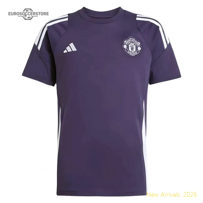 2025-2026 Man Utd Training Tee (Aurora Plum) - Kids-Football Jersey Hub