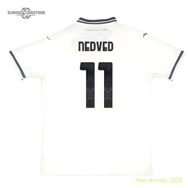 2025-2026 Lazio Away Shirt (Nedved 11)-Vantage Point Soccer