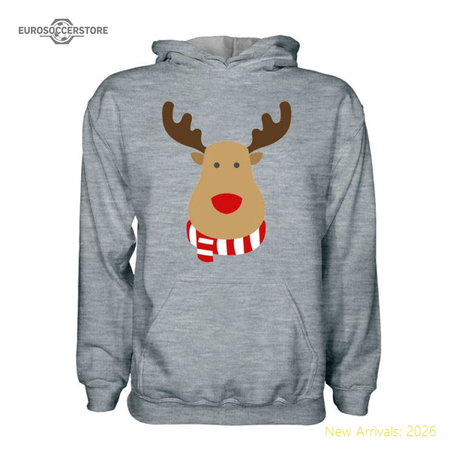 Man Utd Rudolph Supporters Hoody (grey)-Football Jersey Hub