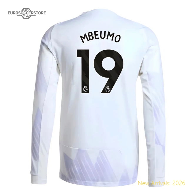 2025-2026 Man Utd Authentic Long Sleeve Away Shirt (Mbeumo 19)-Football Jersey Hub