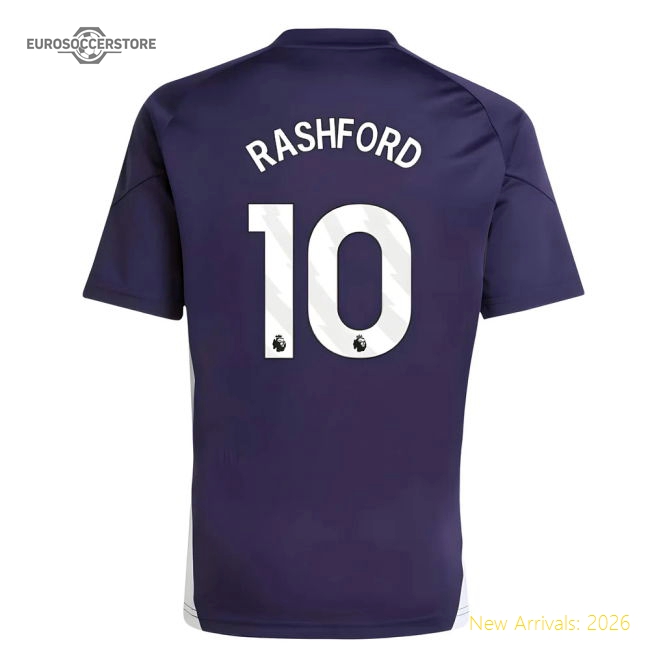 2025-2026 Man Utd Training Jersey (Aurora Plum) - Kids (Rashford 10)-Football Jersey Hub