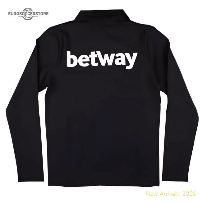 2024-2025 West Ham Presentation Jacket (Black)-Vantage Point Soccer