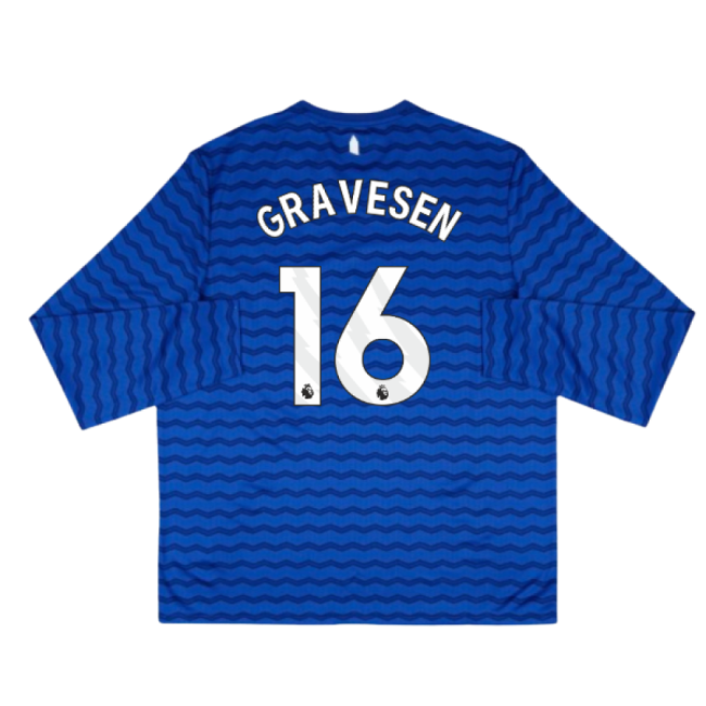 2025-2026 Everton Home Long Sleeve Shirt (Gravesen 16)-Football Jersey Hub