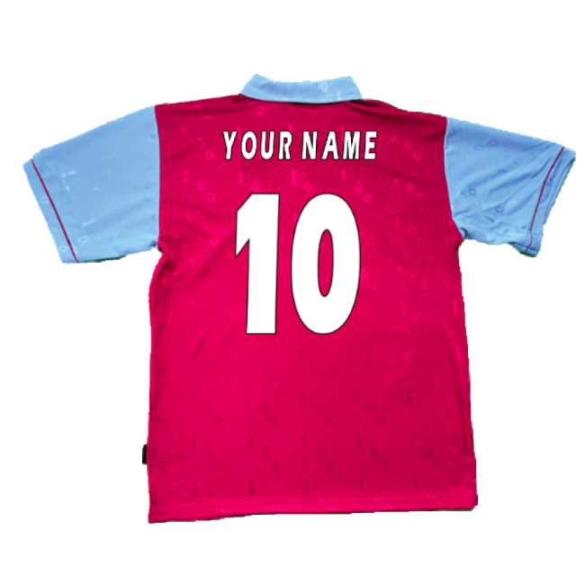 1995-1996 West Ham Centenary Pony Home Shirt (Your Name)-Vantage Point Soccer