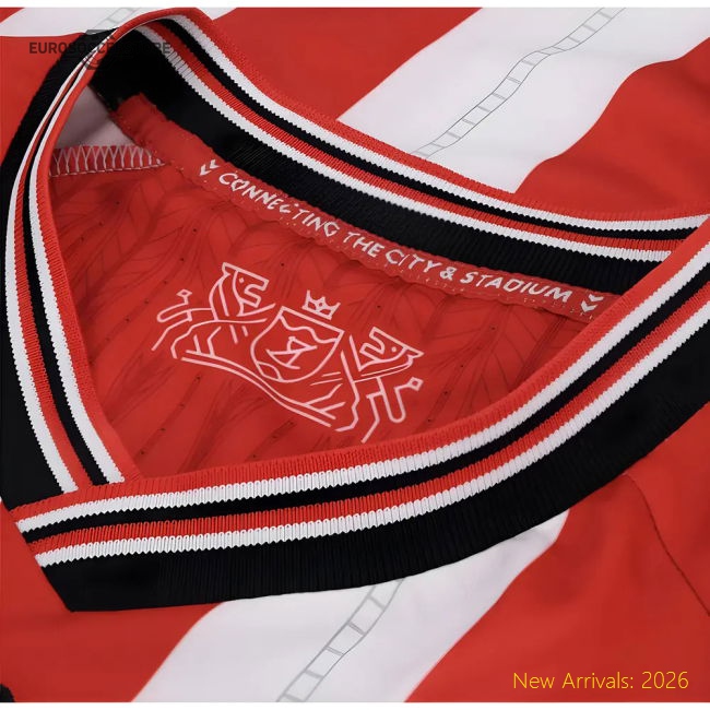 2025-2026 Sunderland Home Shirt (Womens)-Football Shirts Shop