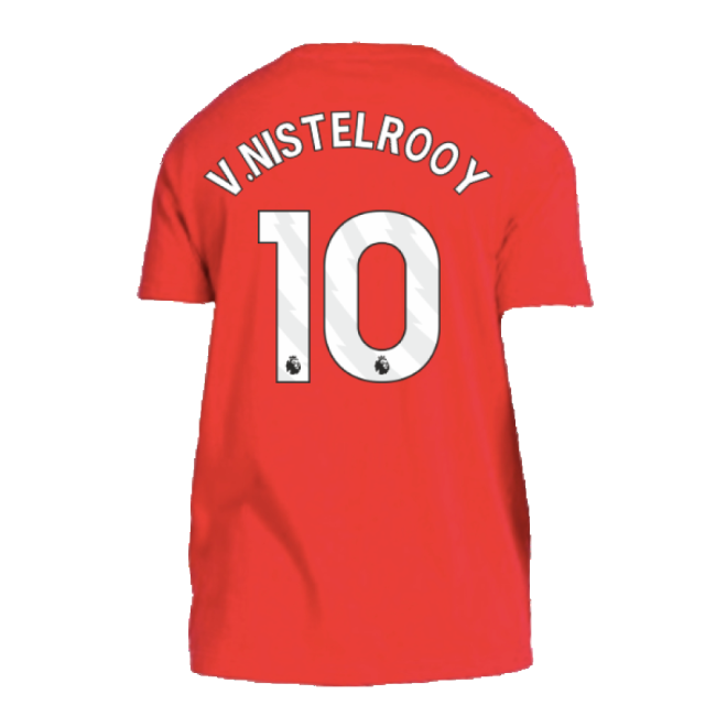 2024-2025 Man Utd DNA Tee (Red) (V.Nistelrooy 10)-Football Jersey Hub