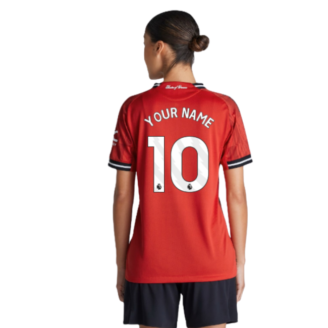 2025-2026 Man Utd Authentic Home Shirt (Womens) (Your Name)-Football Jersey Hub