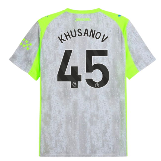 2025-2026 Man City Third Shirt (Khusanov 45)-Football Jersey Hub