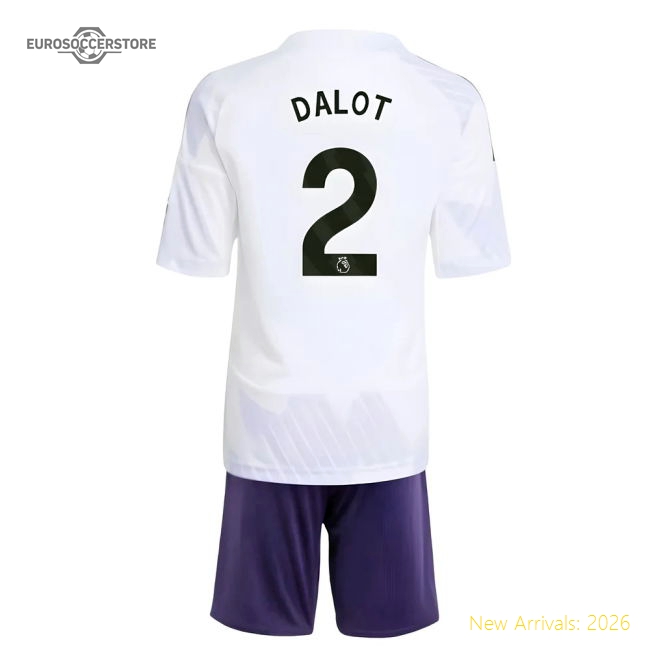 2025-2026 Man Utd Away Mini Kit (Dalot 2)-Football Jersey Hub