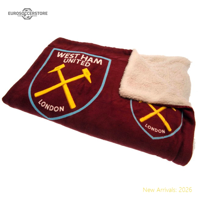 West Ham United FC Sherpa Fleece Blanket-Vantage Point Soccer