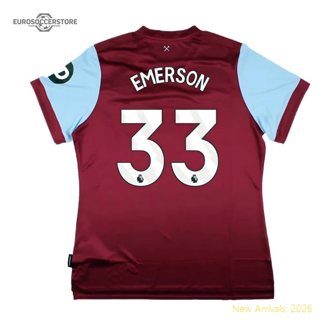 2023-2024 West Ham United Home Shirt (Womens) (EMERSON 33)-Vantage Point Soccer