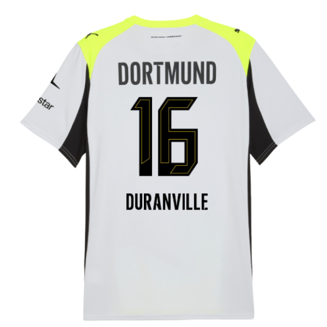 2025-2026 Borussia Dortmund Away Shirt (Duranville 16)-Football Jersey Hub